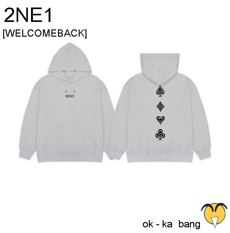 [WELCOMEBACK] 2NE1 GRAPHIC HOODIE_GREY