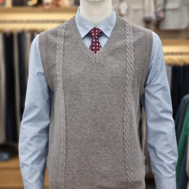 ピエールカルダン ケーブルニットベスト PPKV390295_SH 5,959円