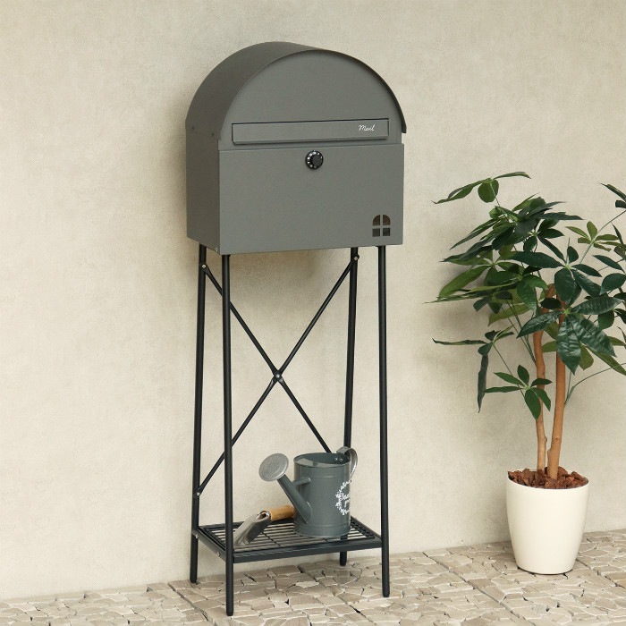 郵便ポスト スタンドタイプ Karon カロン SDM-091 グレー