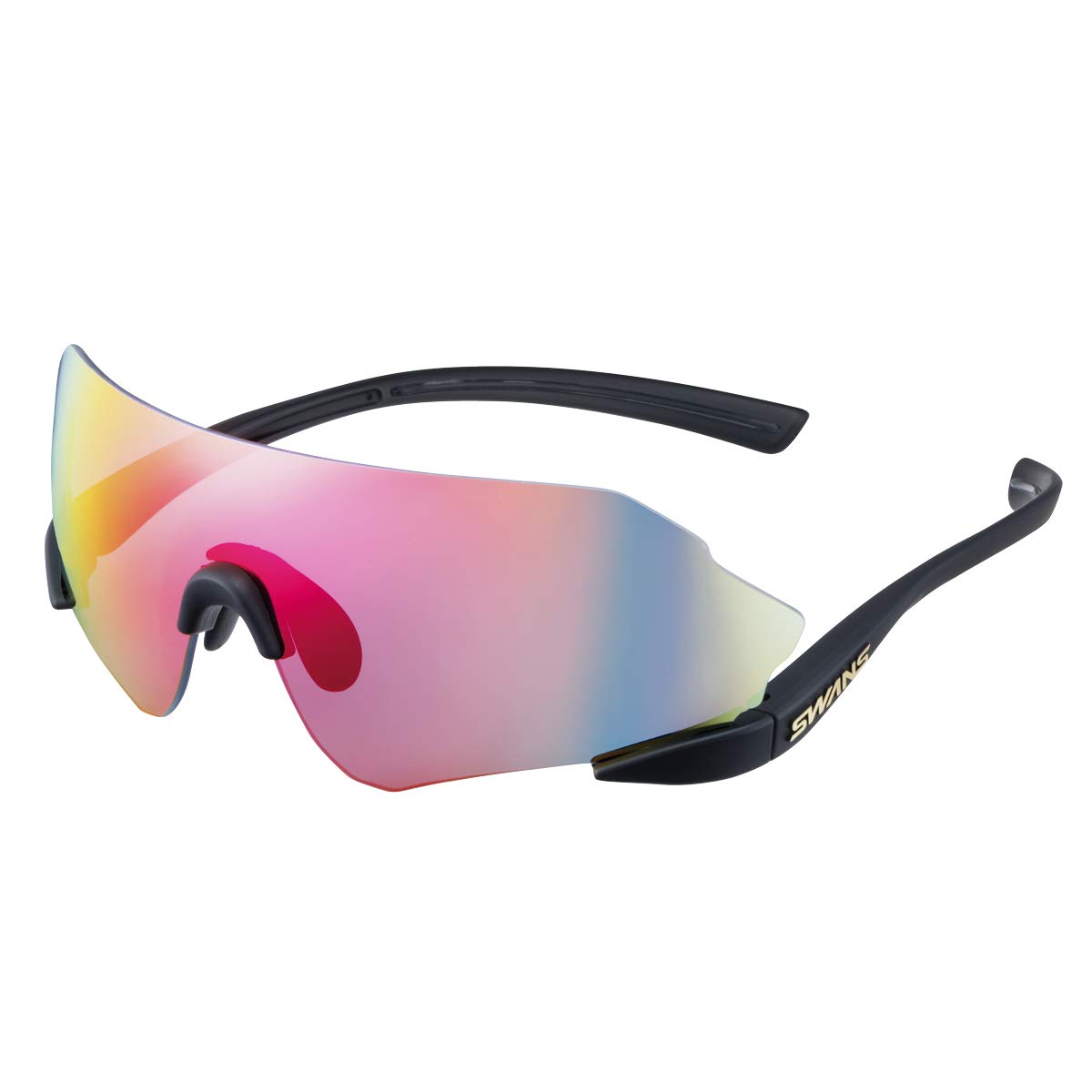 スワンズ 日本製 スポーツサングラス イーノックス ニューロン20 E-NOX NEURON20 マラソン ランニング 陸上競技 ENN20-1701 MBK レッドシャドーミラー×スモーク