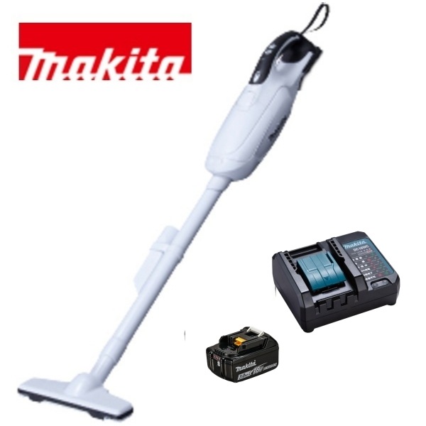 当店だけ！バッテリー充電器も1年保証! マキタ 18V コードレス 掃除機 紙パック式 CL182FDZW + バッテリーBL1830B + コンパクト充電器DC18WC 充電式 ハンディ クリーナー