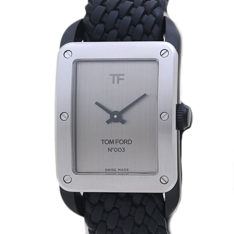 N.003 ブラッシュド TF0120256685 TFT003004 【電池交換済】【中古】腕時計 メンズ ステンレススチールx牛革 /40143