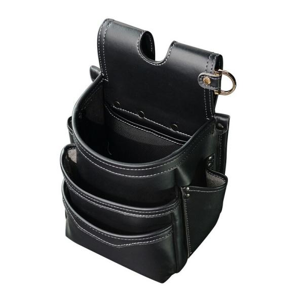 フジ矢 腰袋3段（黒金） AB－23BG 収納用品 腰袋サック 腰袋 サック 13,644円