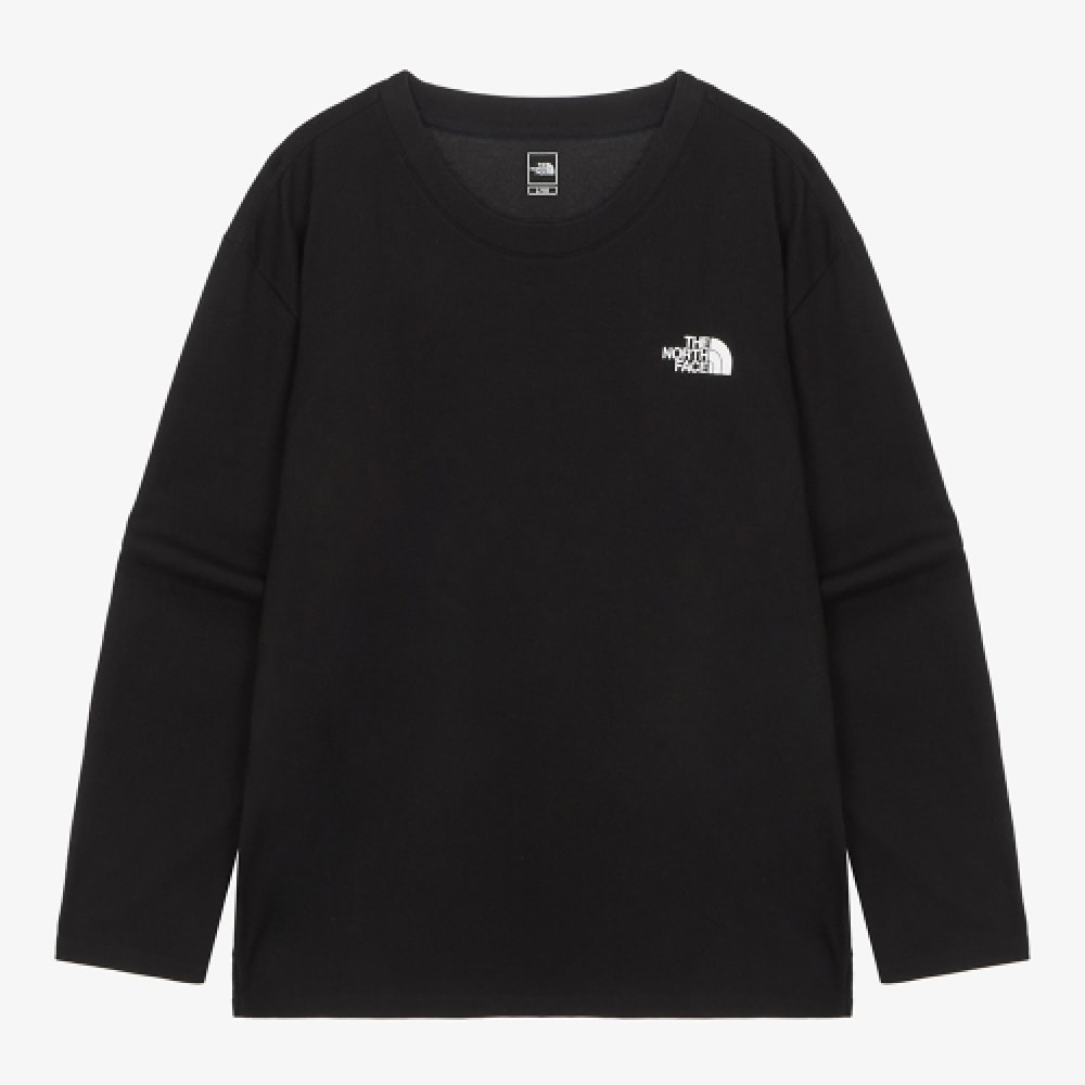 ザノースフェイス NT7TR10A メンズブレンタロングスリーブ Tシャツ_ブラック