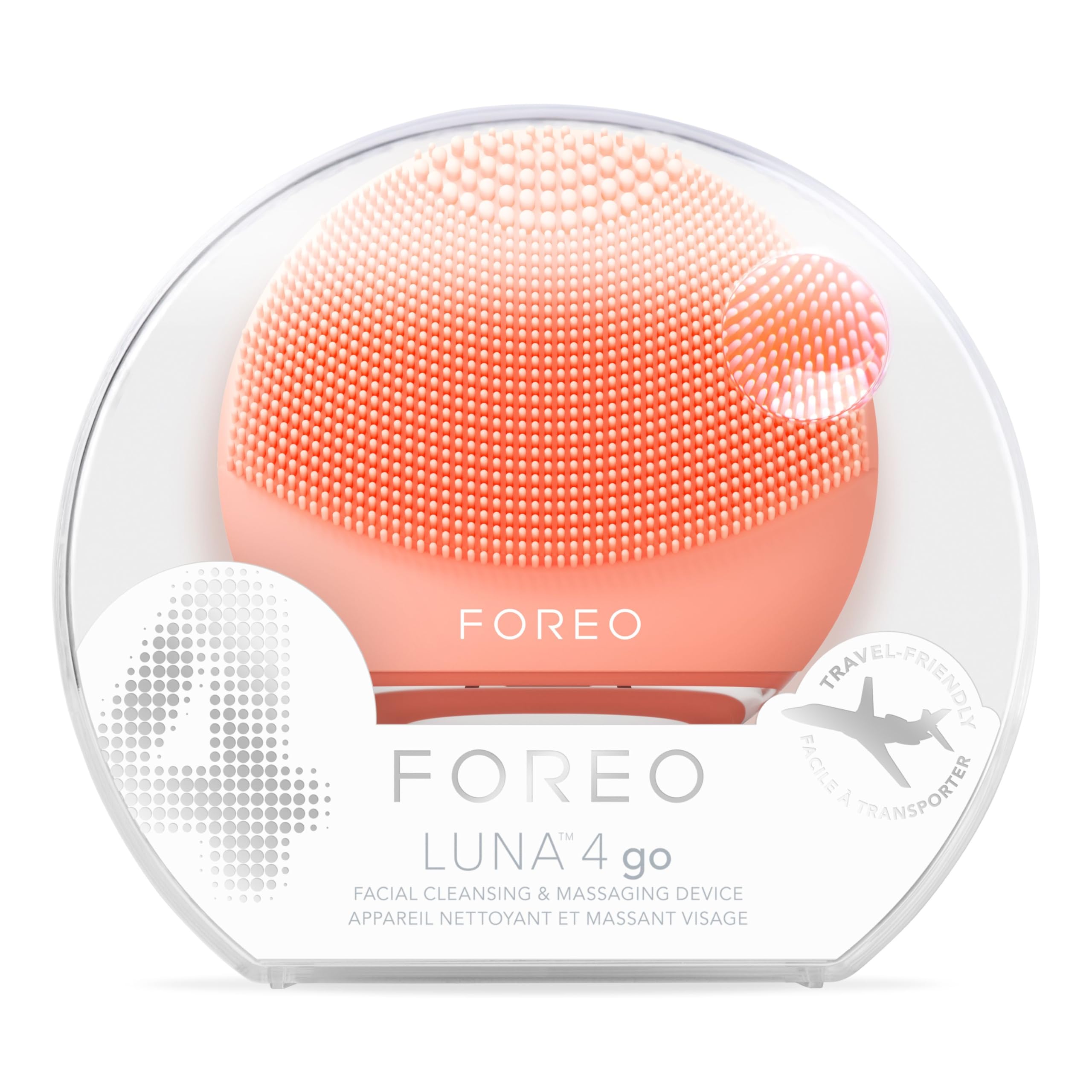 【国内正規品】FOREO LUNA 4 go フォレオ スマートクレンジングデバイス 美顔器 電動洗顔ブラシ シリコーン製 エイジングケア (ピーチ) 21,587円
