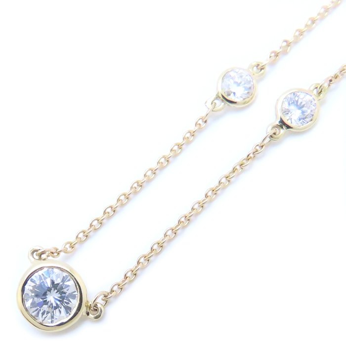 バイザヤード ネックレス 3Pダイヤモンド エルサペレッティ K18YG イエローゴールド/293877【中古】 149,600円