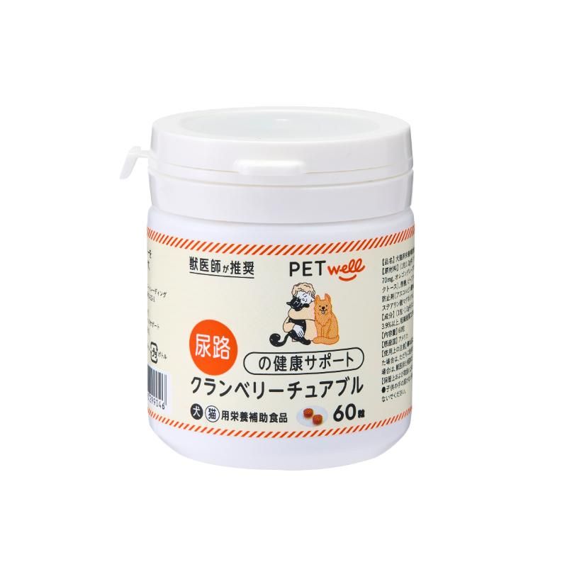 （まとめ買い）トーエートレーディング クランベリーチェアブル 60粒 犬猫用フード [x3]