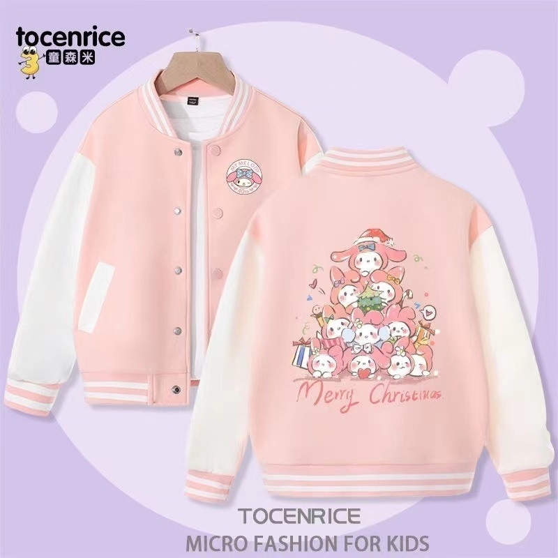 【本日限定】新作が登場した女子コート秋冬金2025新しい子供とベルベット野球服中で子供百合洋気女子