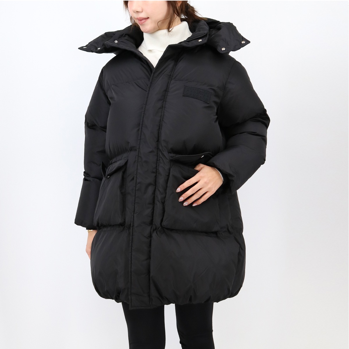 大人もOK M60824 MM001 ロング中綿コート ジャケット アウター フード付き ブランド