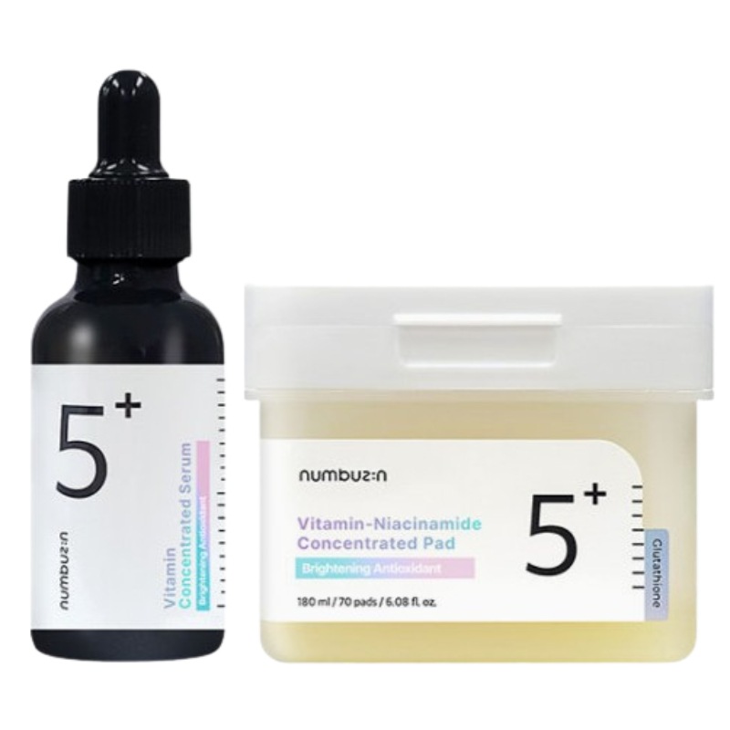 5番 白玉グルタチオンＣ美容液 30ml + フィルムパッド 70枚 セット