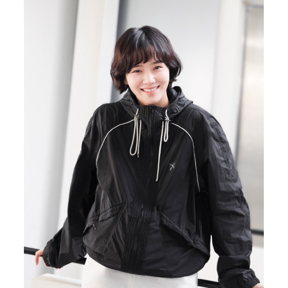 SATUR パラセイル フード ジャケット ブラック