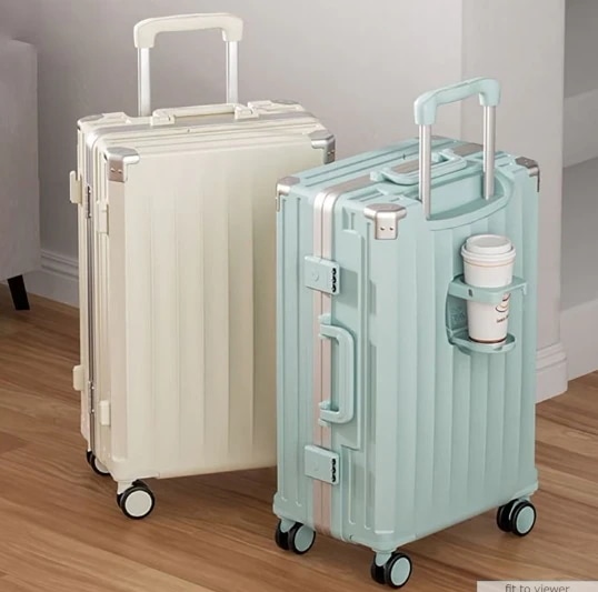 キャリーケース スーツケース スーツケース防水カバー 機内持ち込み 多機能カップホルダー付き 短途旅行 ins人気