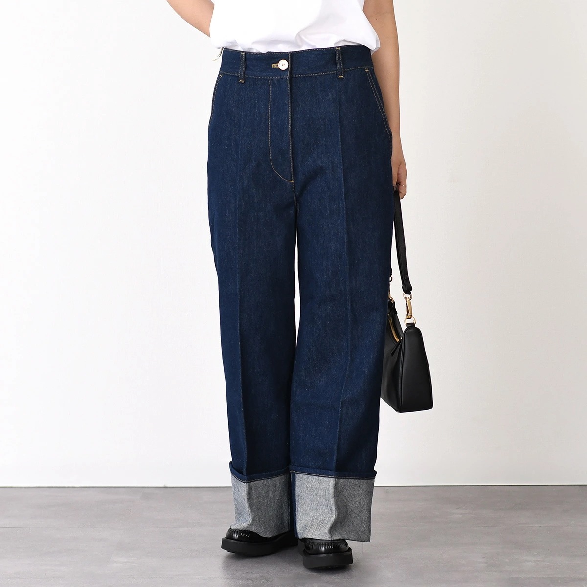 デニム ジーンズ ボトムス アイコニックデニムパンツ TR003 0008 レディース ロデオブルー ネイビー オーガニック コットン おすすめ