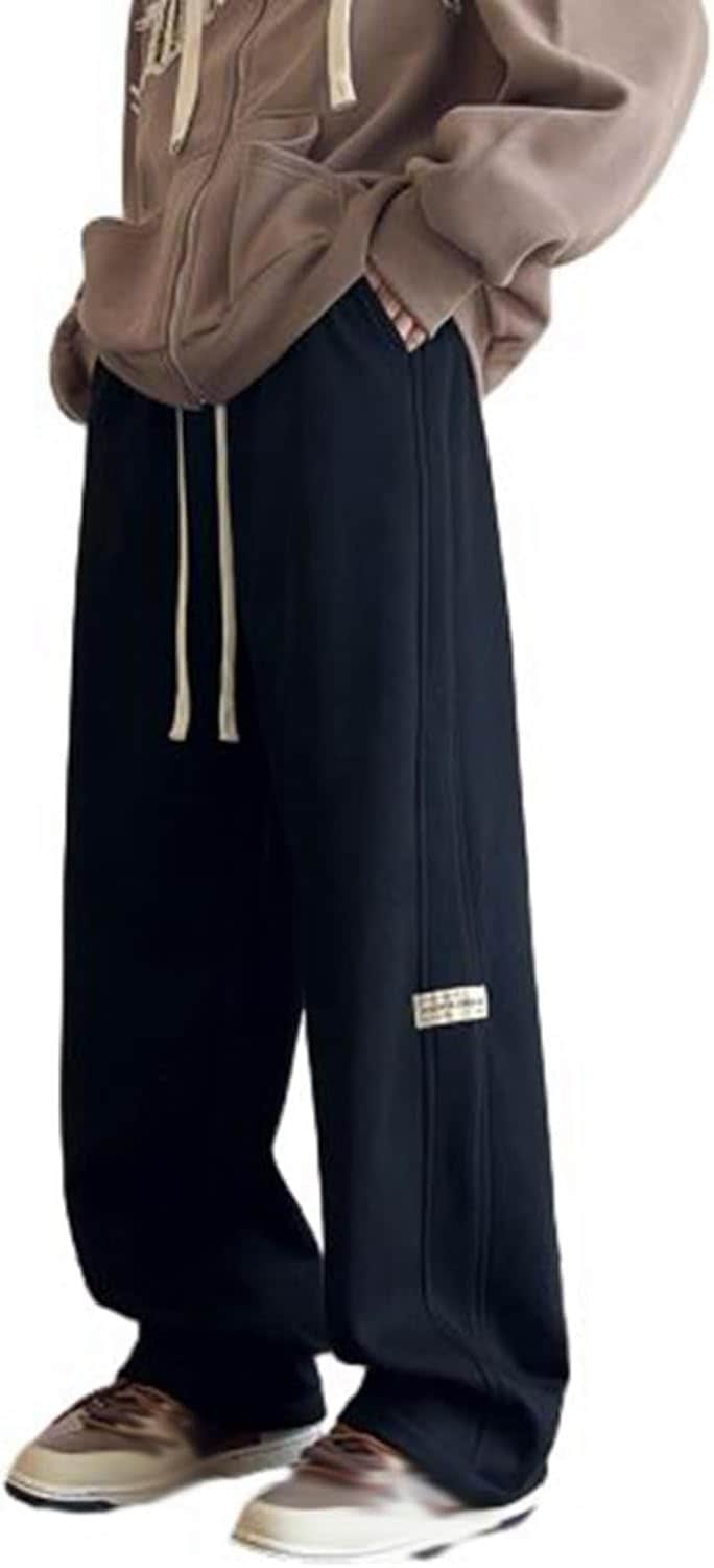 スウェットパンツ メンズ ワイドパンツ ストレートタイプ アクティブパンツ ウエストゴム調整 ロングズボン 窮屈感のない チノパン 無地 春夏秋 薄い 着心地 ランニング 運動 カジュアル