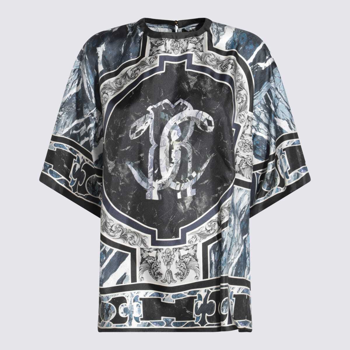 UKT6104QN8104964 ブルー 春夏2025 Tシャツ レディース ia
