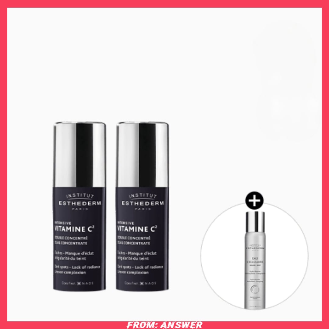 [1+1 限定企画] ビタミンC2 ツヤ 輝きケア アンプル 10ml + 10ml (+ セルラー ウォーターミスト 30ml)