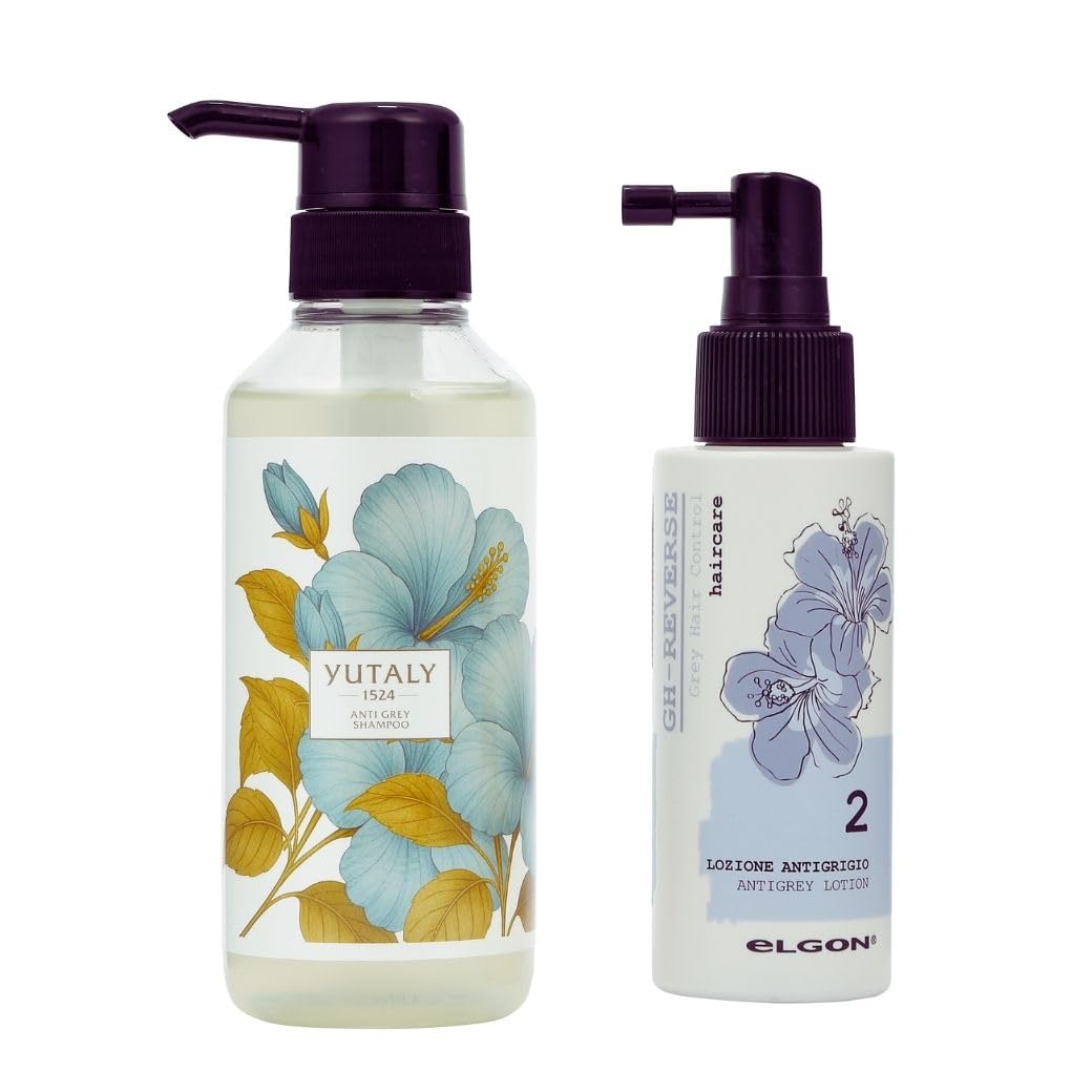 eLGON (エルゴン) GH アンチグレイ シャンプー 330ml + ローション 100ml エイジングスキャルプケアセット ハリ・コシ・艶アップ 人気のカリスマ美容室専売品