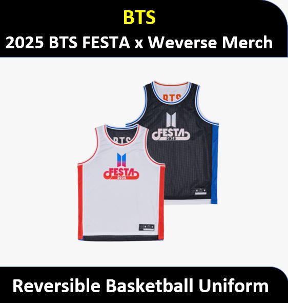 【BTS】 - (Reversible Basketball Uniform) 2025 BTS FESTA x Weverse Merch