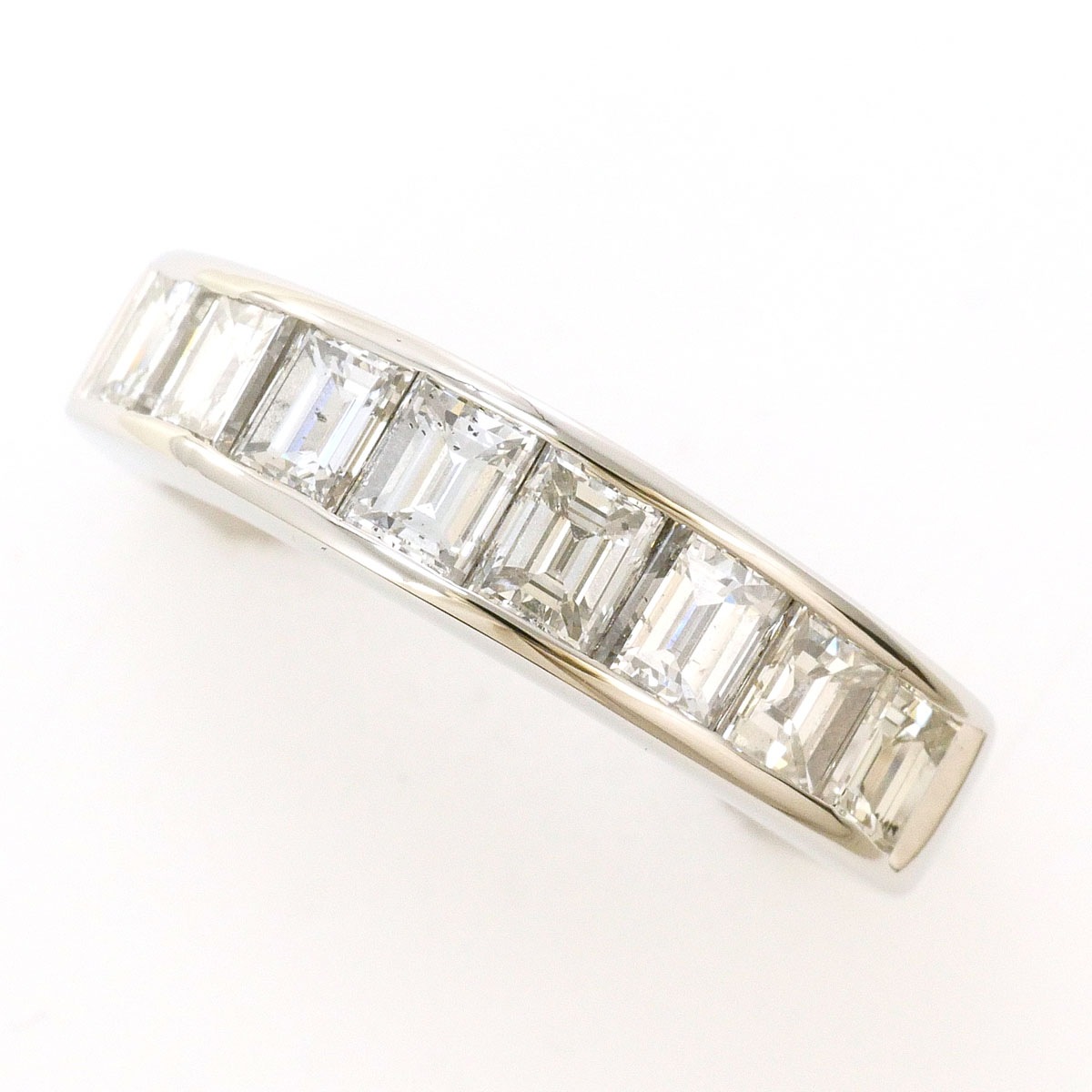 PT900 プラチナ リング・指輪 13号 ダイヤモンド 2.00ct カード鑑別書 総重量約7.4g 中古