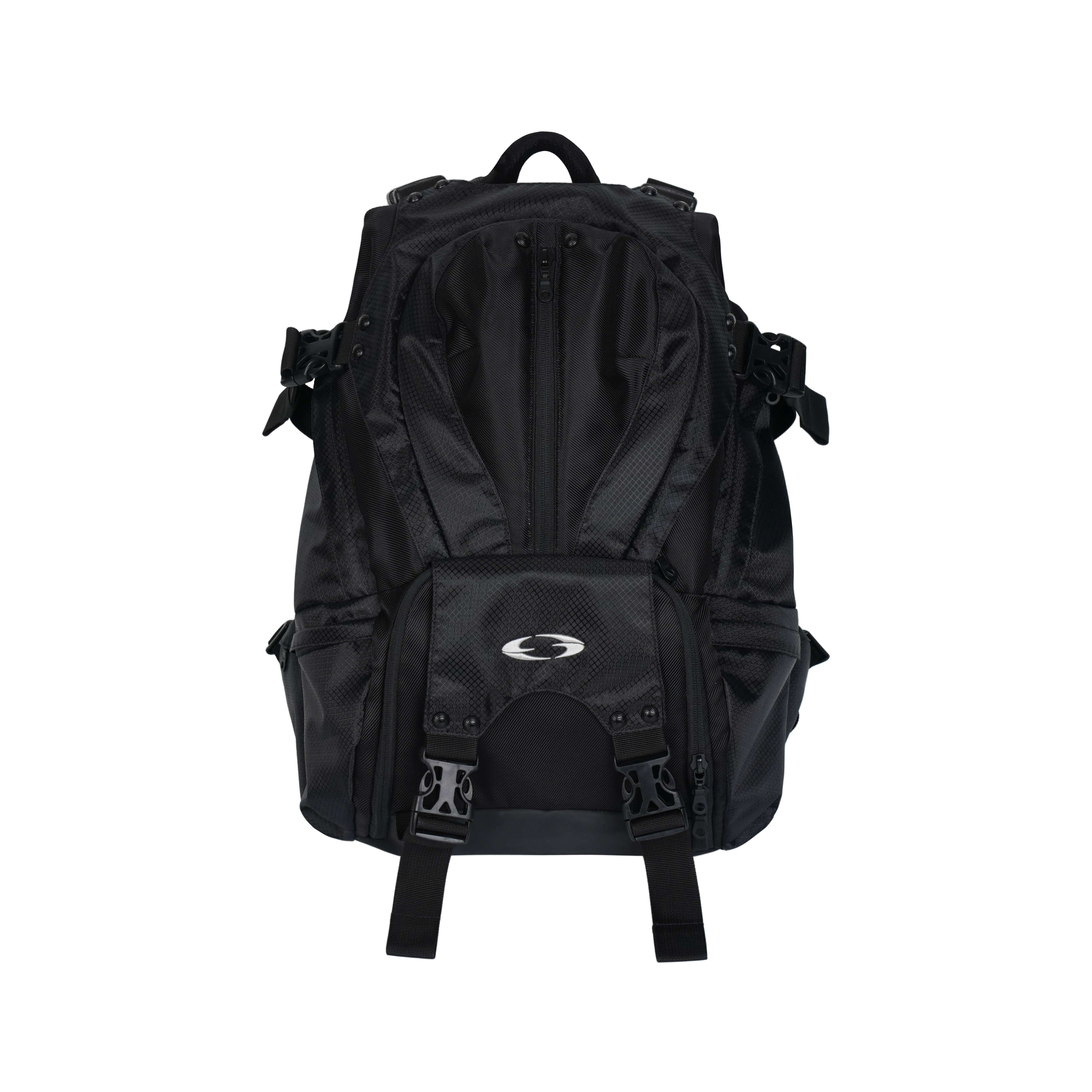 【GRAILZ】 MULTI BUCKLE BACKPACK : BLACK