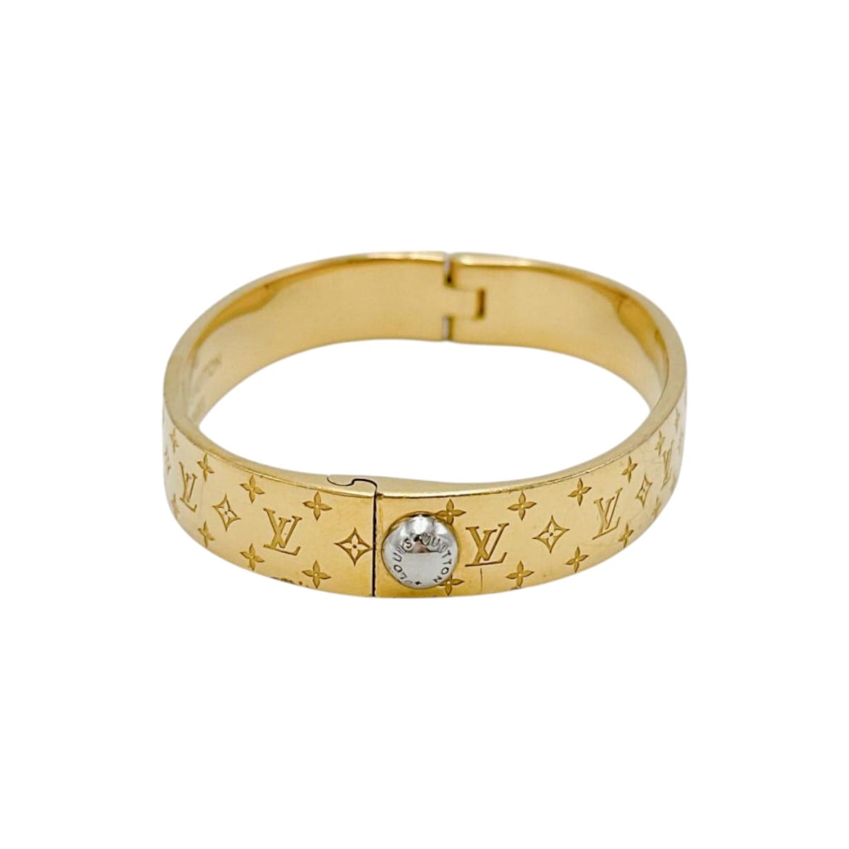 M00251 Sサイズ モノグラム カフ ナノグラム ゴールド