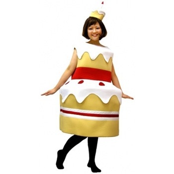 コスプレ 仮装 SAZAC(サザック) ケーキコスチューム 【 おもしろい メンズ 男性用 笑える 余興 ハロウィン パーティーグッズ ウケる おもしろ着ぐるみ クリスマス おもしろコスチューム 食べ