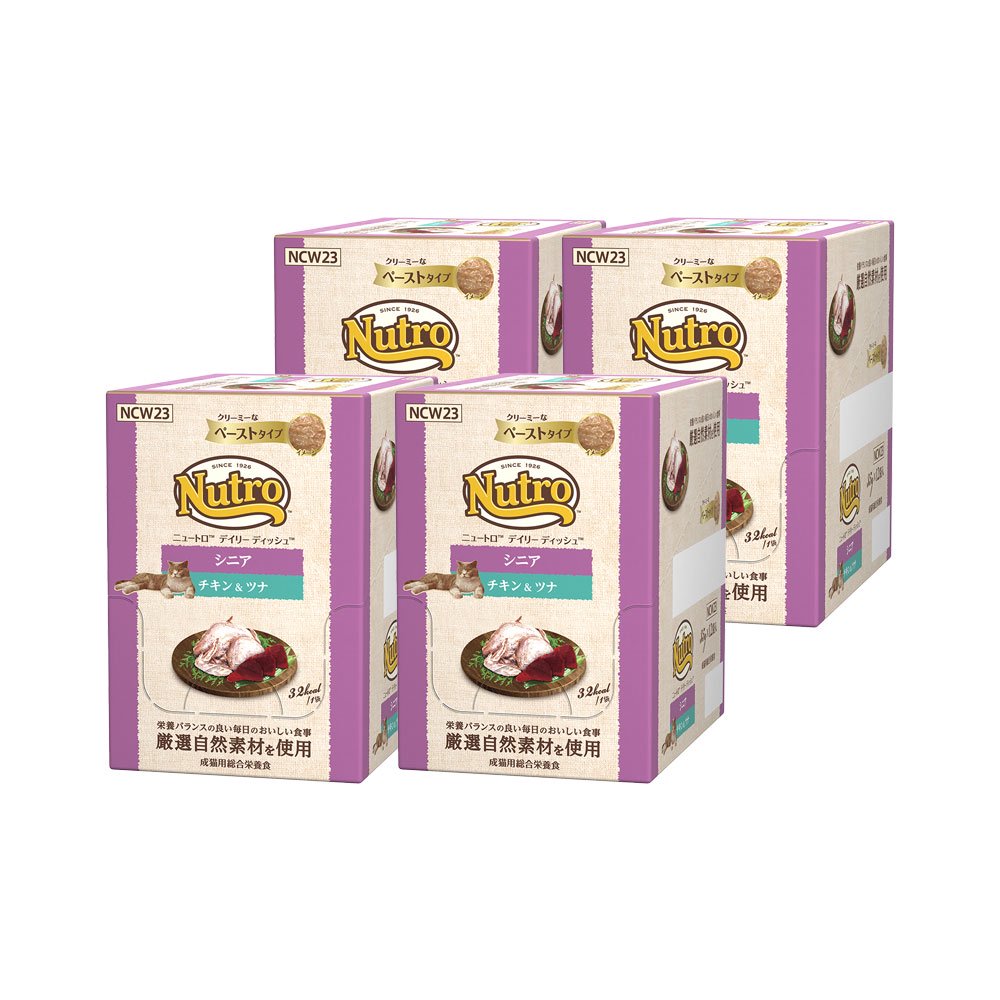 猫　キャット　デイリー　ディッシュ　シニア猫用　チキン＆ツナ　ペーストタイプ　パウチ　３５ｇX４８袋　ＣＲＣ35―20―48―00―00