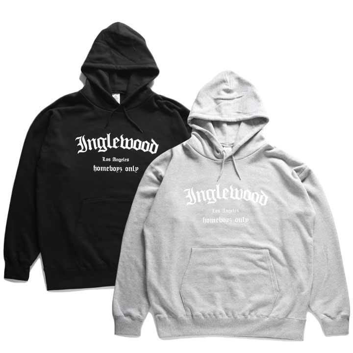 ACEFLAG パーカー 長袖 フーディ トップス スウェット 裏パイル レディース 黒/グレー 大きいサイズ エースフラッグ フードパーカー Inglewood