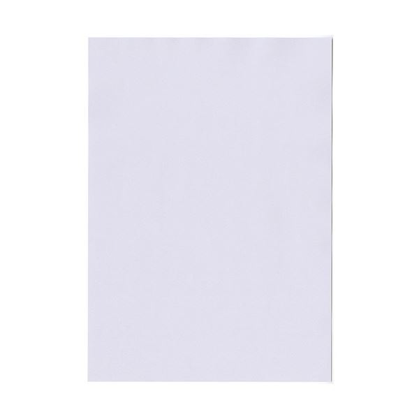 (まとめ) 北越コーポレーション 紀州の色上質A4T目 薄口 藤 1冊(500枚) (×5セット)