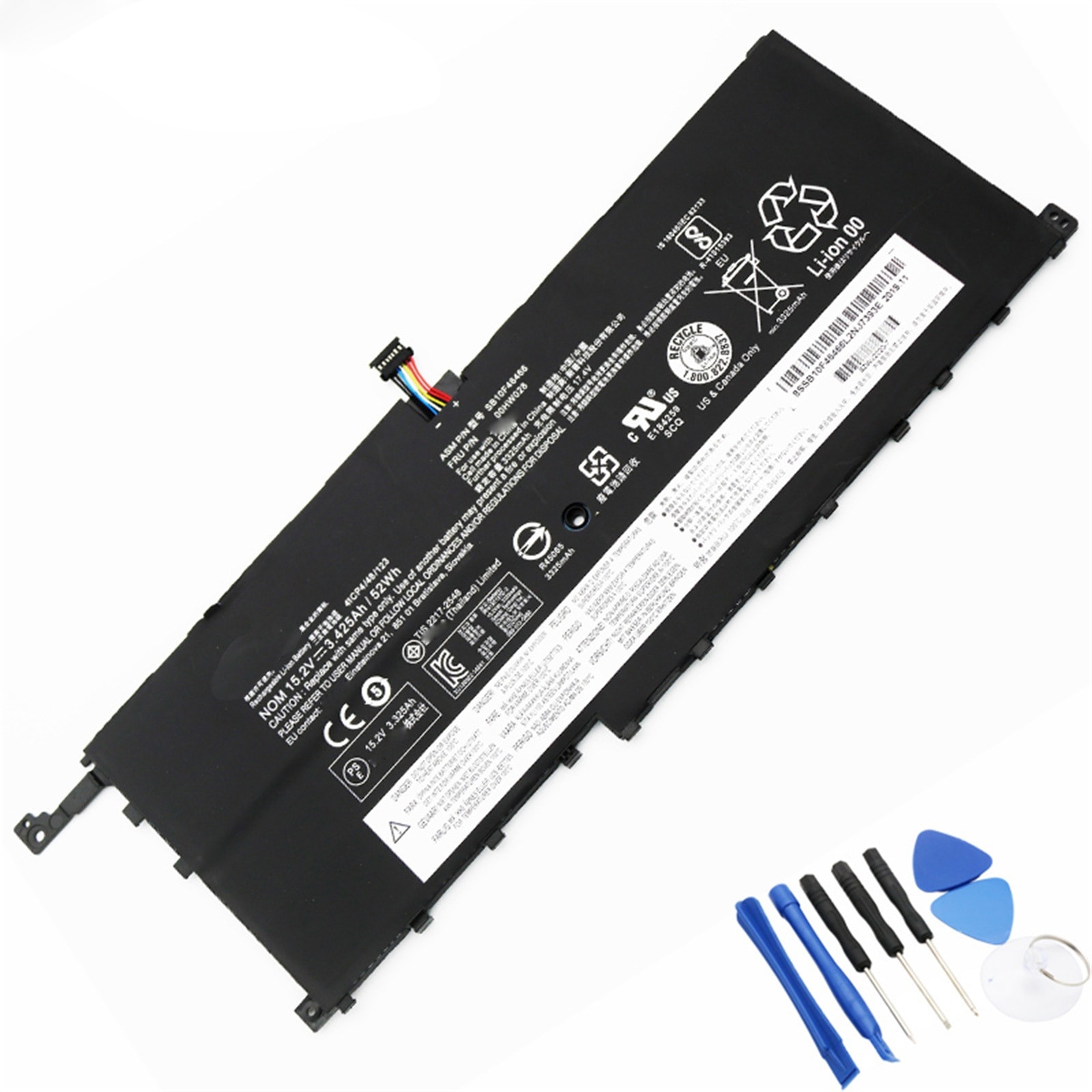 00HW028 電池・Lenovo/ThinkPadノートパソコン互換 52Wh/3425mAh X1 Carbon 4th TP00076A SB10F46466 00HW028 交換用のバッテリー 7,611円