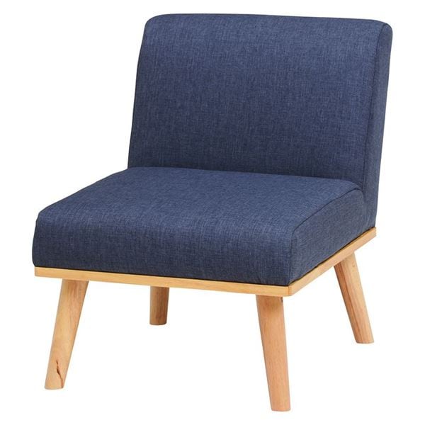 ダイニングチェア 約幅56cm 1人掛け ネイビー スチールフレーム ダイニングソファー 組立品 ケルト リビング ダイニング