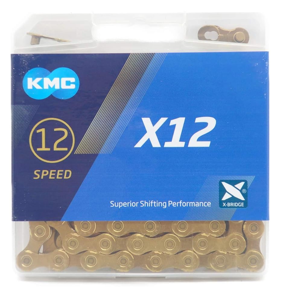 KMC X12 チェーン 12速/12S/12スピード/12speed 用 126Links (ゴールド) [並行輸入品]