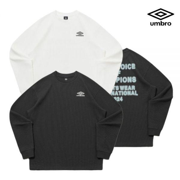 26SS 店舗版 男女兼用 Tシャツ レタリング ワッフル 長袖 UR121CRL21 931120