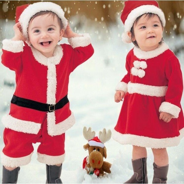 サンタ服 【94%OFF!】 ロンパース 男の子 女の子 クリスマス 話題の人気 衣装 サンタクロース363