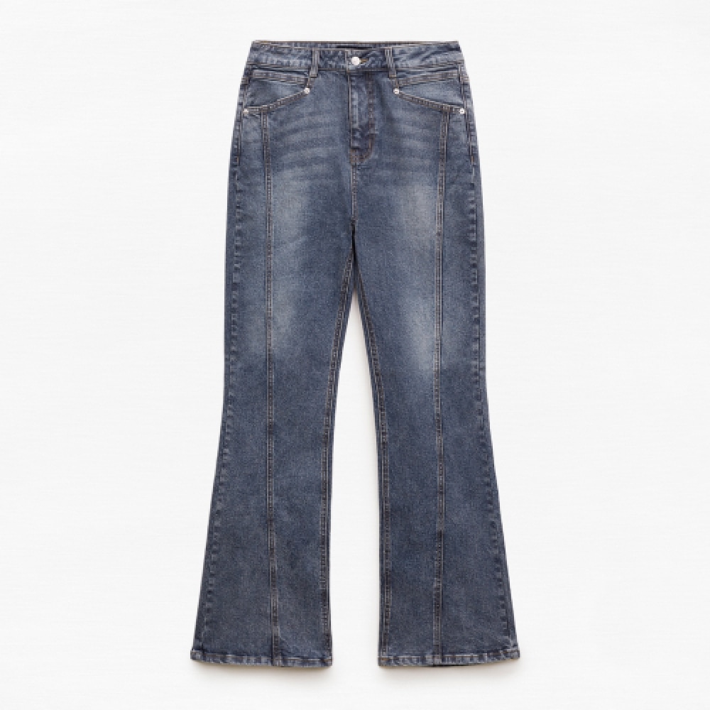 MIXXO インシジョンディテールロングブーツカットデニム_ミストジェット43J 4,887円