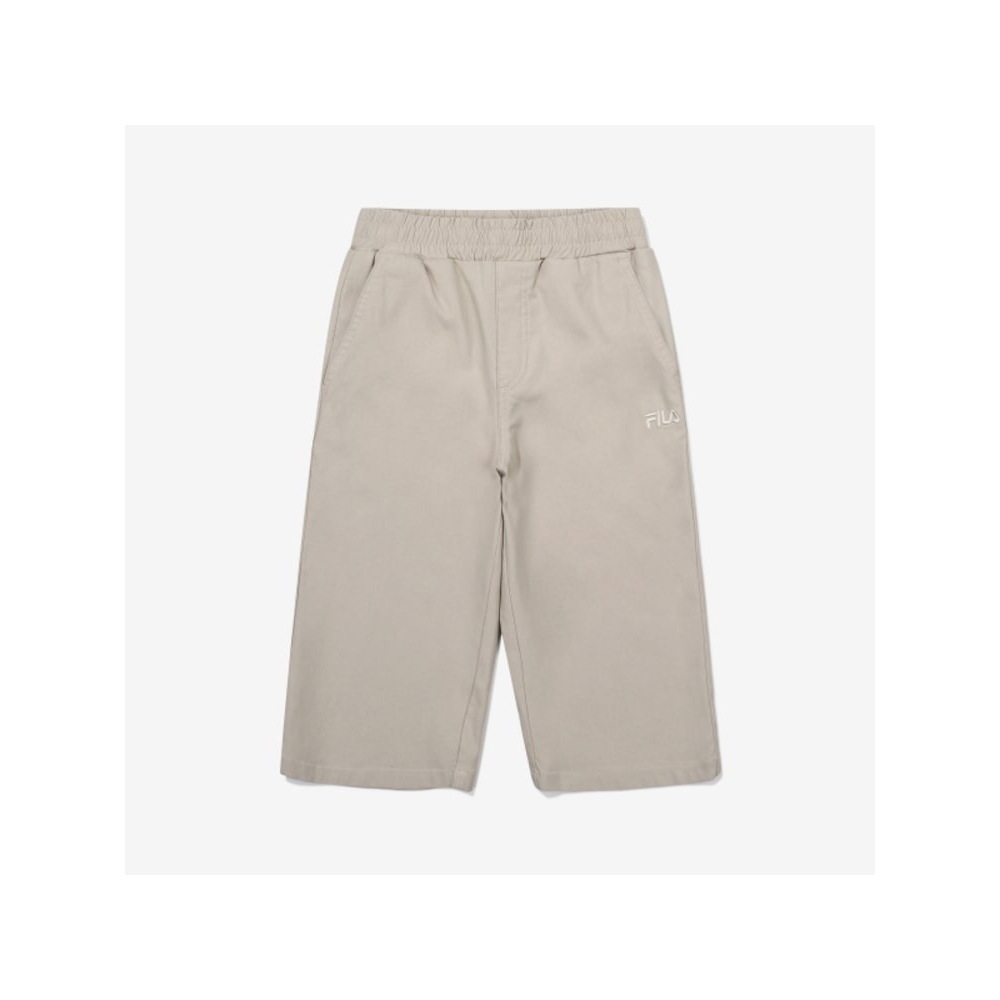 [FILA KIDS] 季節限定3/4コットンパンツ (FK2TRG2101X_BEG) Q0ZFK2TRG2101XBEG