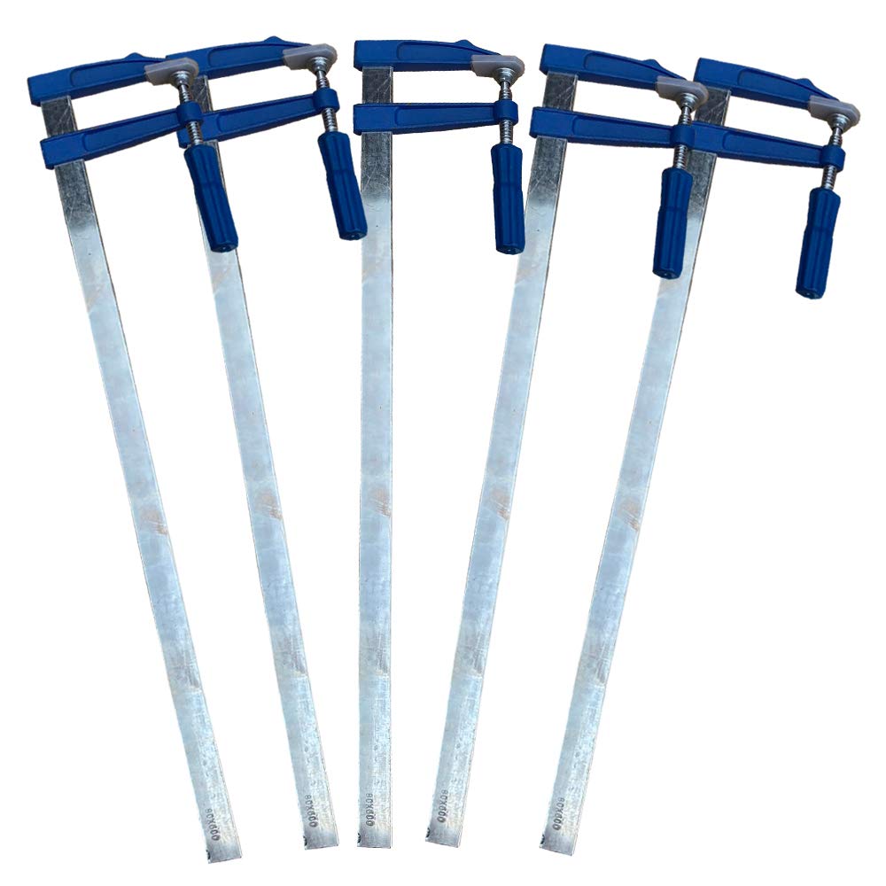 F型クランプL 120mmx1000mm 5本セット C型 L型 万力 グリップ ロック プライヤー L 120mmx1000mm