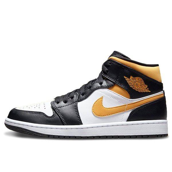 エアジョーダン 1ミッドユニバーシティゴールド 26cm Nike Air Jordan 1 Mid University Gold/Black 554724-177