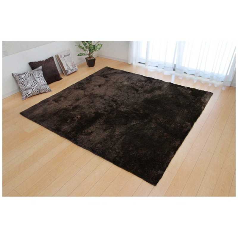 イケヒコ　ラグ シャギー調 (ラルジュ) (約200×300cm/ブラウン) 8,730円