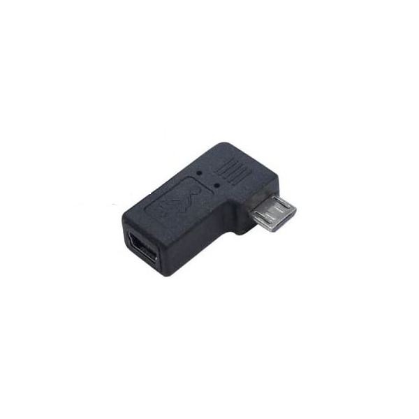 (まとめ)変換名人 変換プラグ USB mini5pinmicroUSB 右L型 USBM5-MCRLF(×20セット)