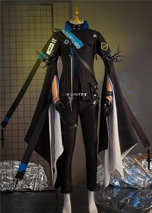 アークナイツ ロゴスコスプレ衣装+髪飾り+耳飾り+肩飾り(ウィッグ 靴別売り)