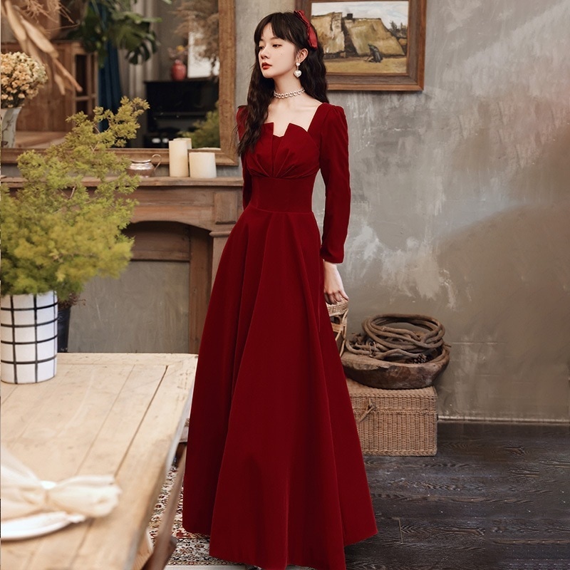 花嫁のための醸造者服2025結婚式のカジュアルボンドエンゲージメントハイエンドドレスドレスは通常着用できます