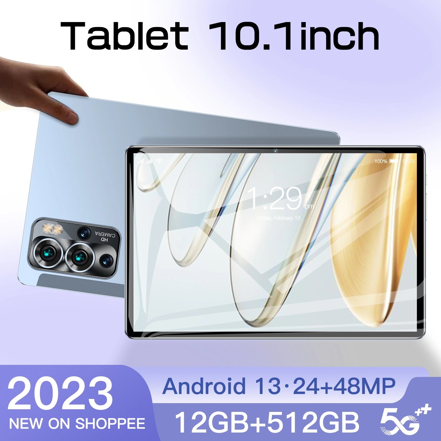 S22 11インチ FHD Android 13 ブランドタブレットMTK6580 8コア 2.0GHz実メモリ16GB+ROM 1TB3400*1800pxの解像度20000mA