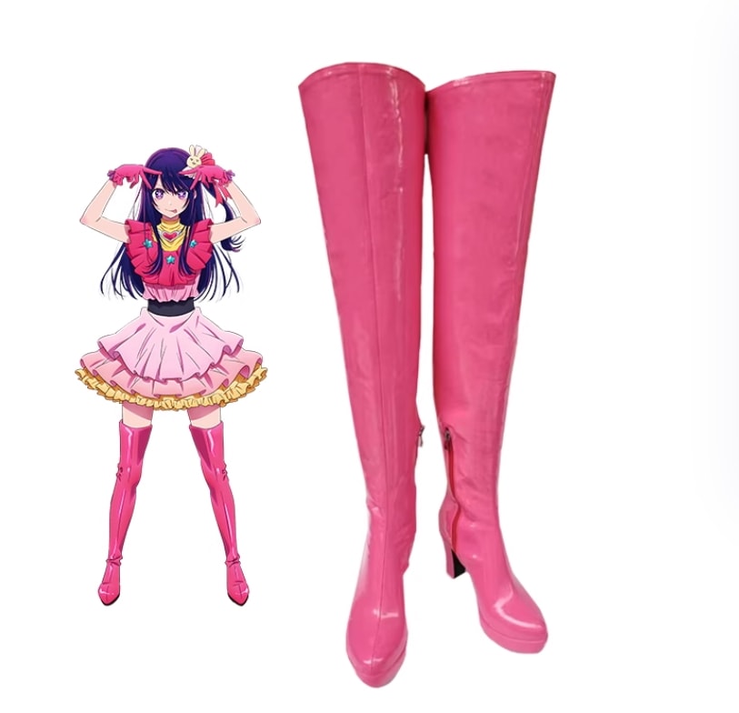 推しの子 アクア 星野 愛久愛海 ほしの あくあまりん 風 コスペレ靴 コスプレシューズ 人気 アニメフェア 靴 イベント パーティー ブーツ