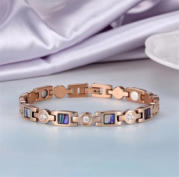 ステンレス鋼 チタン鋼 ジュエリー 磁気ブレスレット リング 指輪 エネルギーマグネット付き 磁気ブレスレット ストレス解消 減量 痩身 調節可能 健康エネルギー 高磁石 瞑想 ヨガ ブレスレット ブ