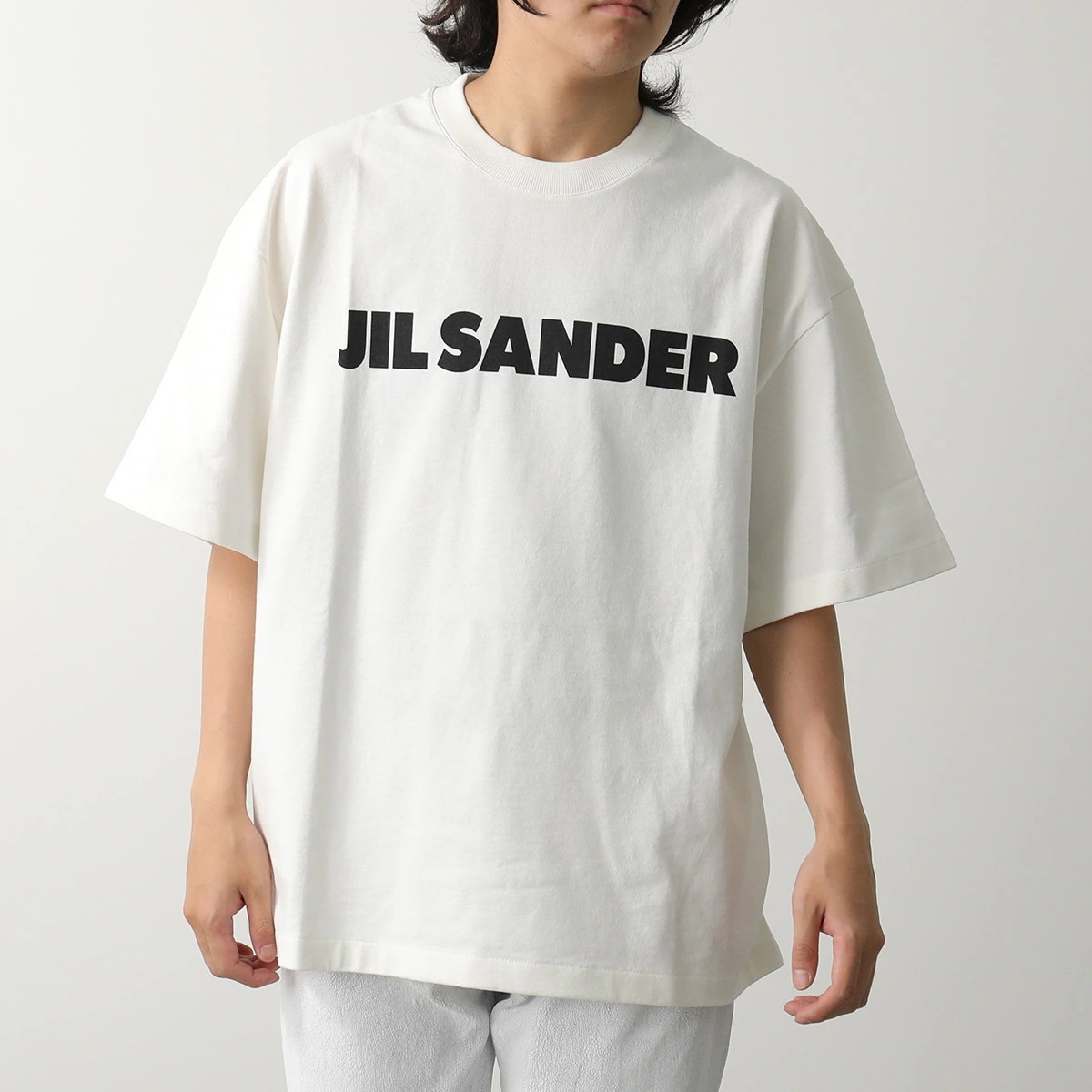 【カラー限定特価】JIL SANDER ジルサンダー Tシャツ J03GC0137 J45148 メンズ レディース 半袖 カットソー ロゴT オーバーサイズ J03GC0137J45148102