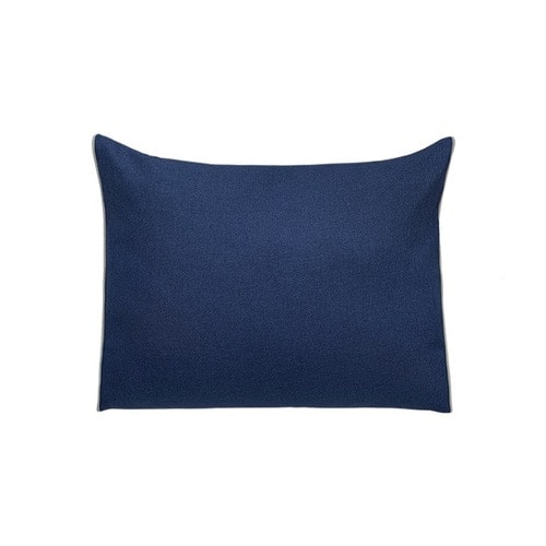 HARAHOME モダン 三角背もたれクッション 70x56cm NAVY ネイビー 腰が楽 正しい姿勢