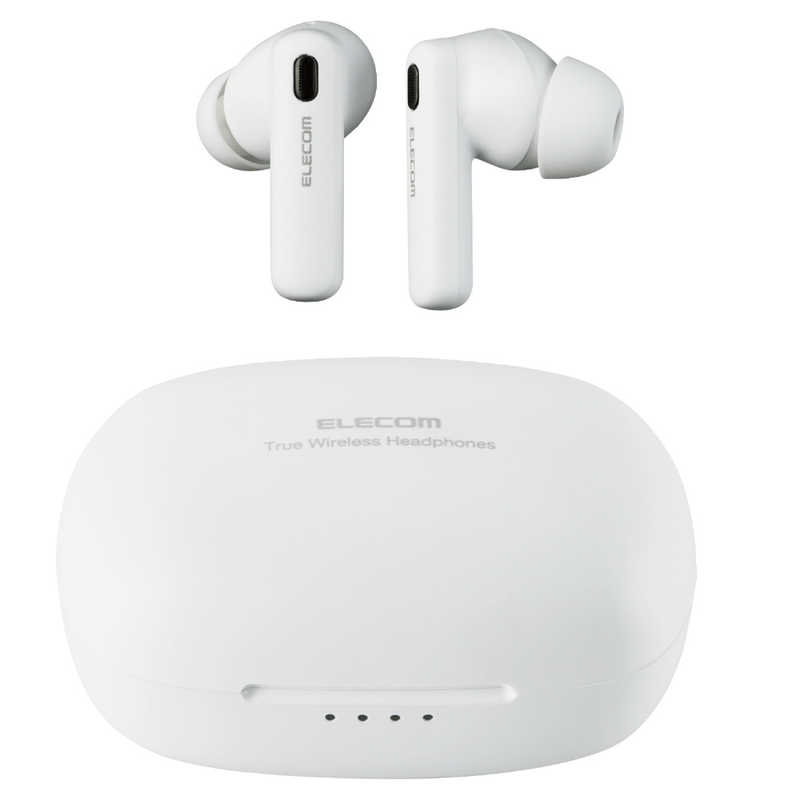 エレコム　ELECOM　フルワイヤレスイヤホン ノイズキャンセリング リモコン・マイク対応 ホワイト　LBT-TWS13WH