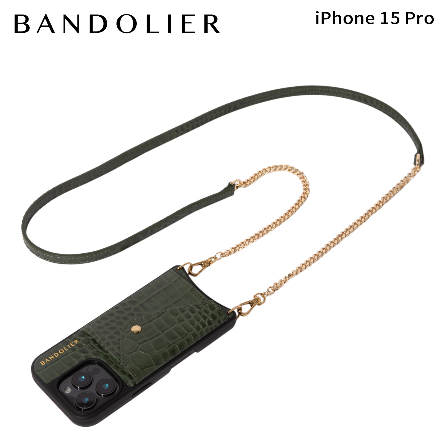スマホショルダー スマホケース iPhone15 Pro アイフォン ヴィヴィアン サイド スロット ダーク グリーン メンズ レディース 14WLO