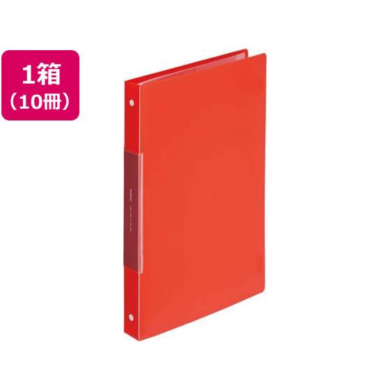 soeru クリヤーブック A4 ポケット交換30穴 サニーレッド10冊 リヒトラブ N8501-3